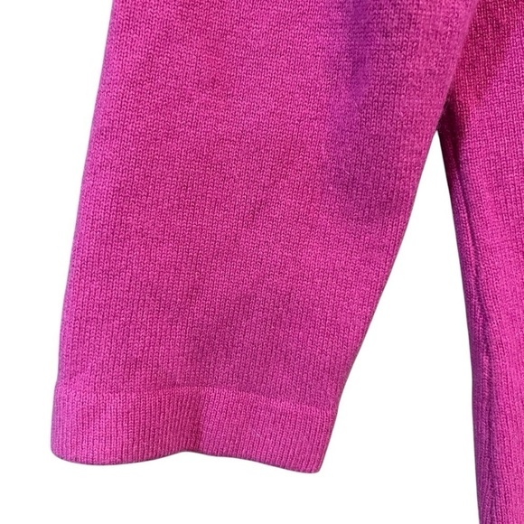 BCBG Max Azria Cashmere Button Down Cardigan Sweater Medium Pink Y2K - Picture 4 of 5